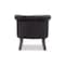 Baxton Studio Flax Victorian Style Black Velvet Upholstered Vanity Chair 119-6375 - alternate 2